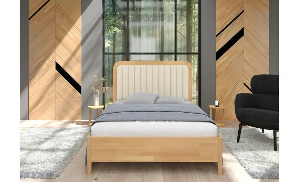 Massivholzbett Modena, in Wohnsituation