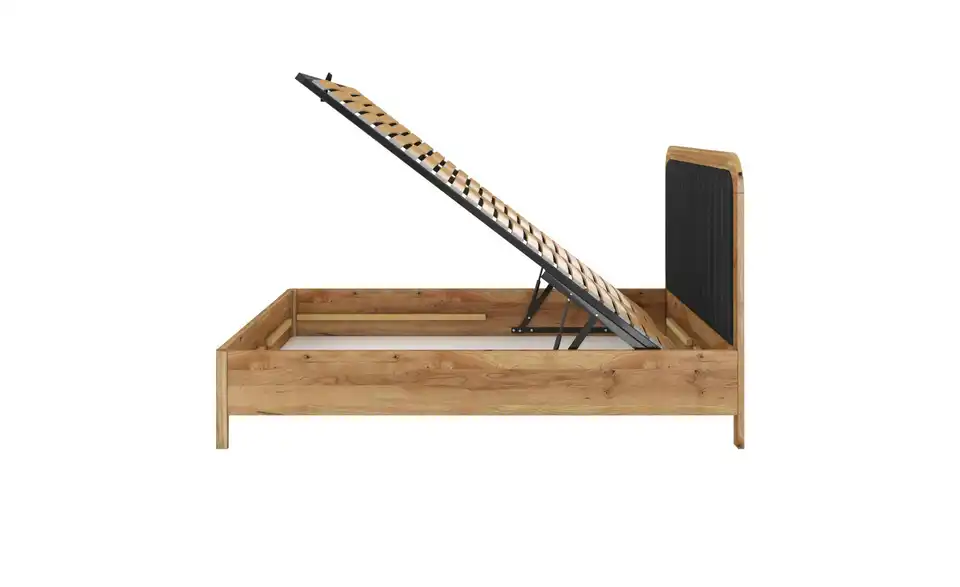 Massivholzbett Modena, Profilansicht