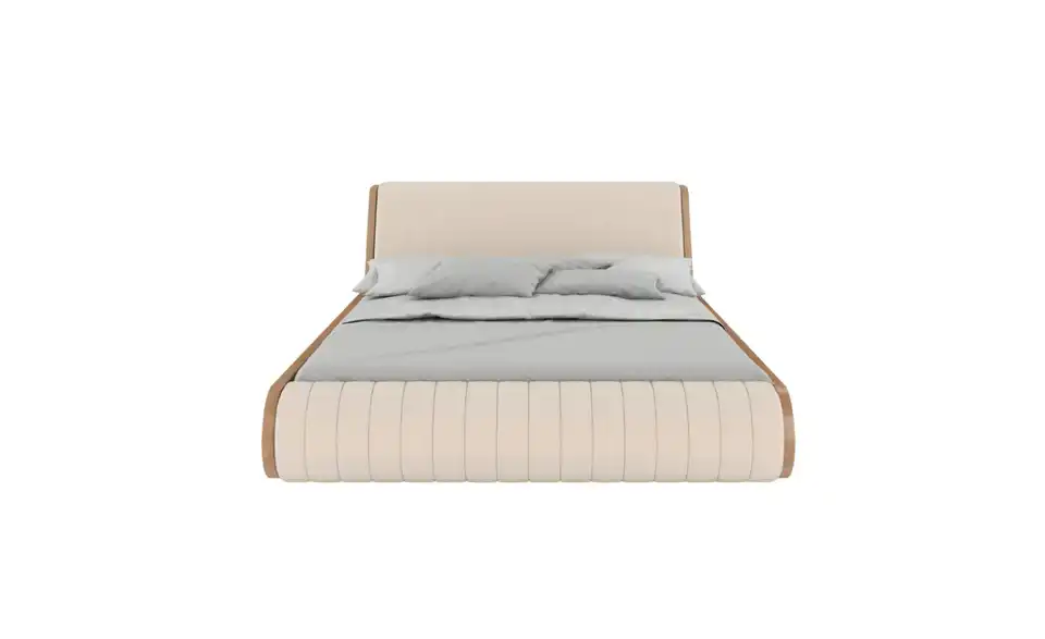 Massivholzbett Harald Buche, Frontansicht