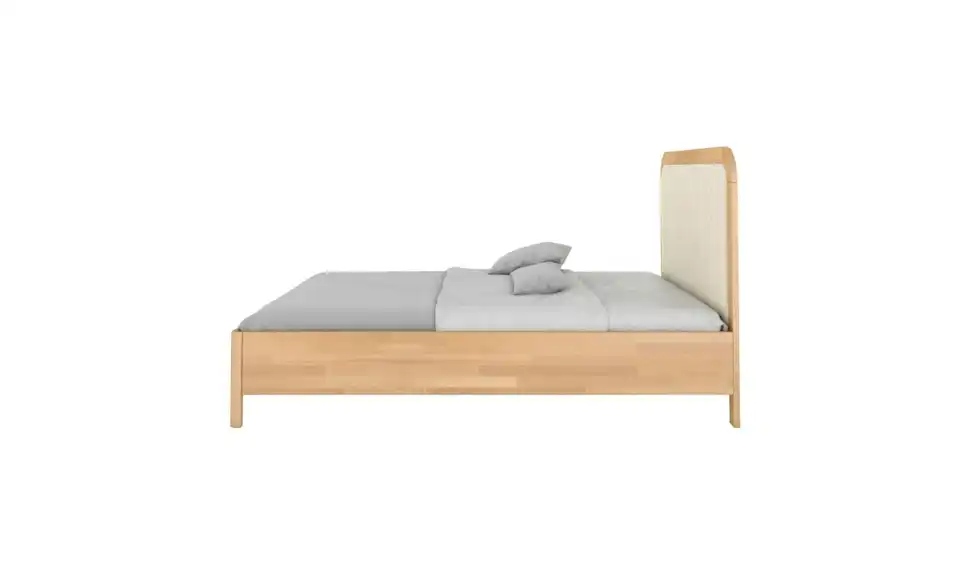 Massivholzbett Buche 140x200, Profilansicht