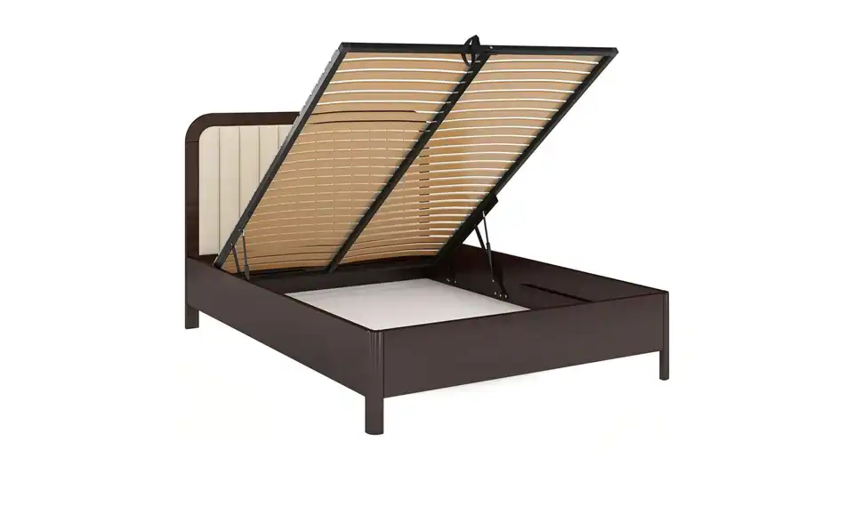 Massivholzbett Modena, geöffnet