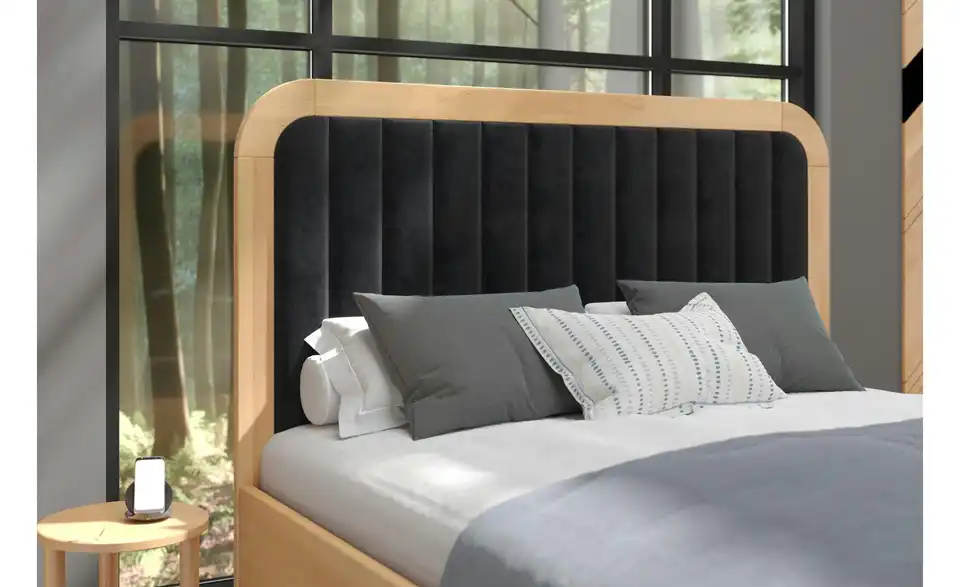 Massivholzbett Modena, Detailansicht