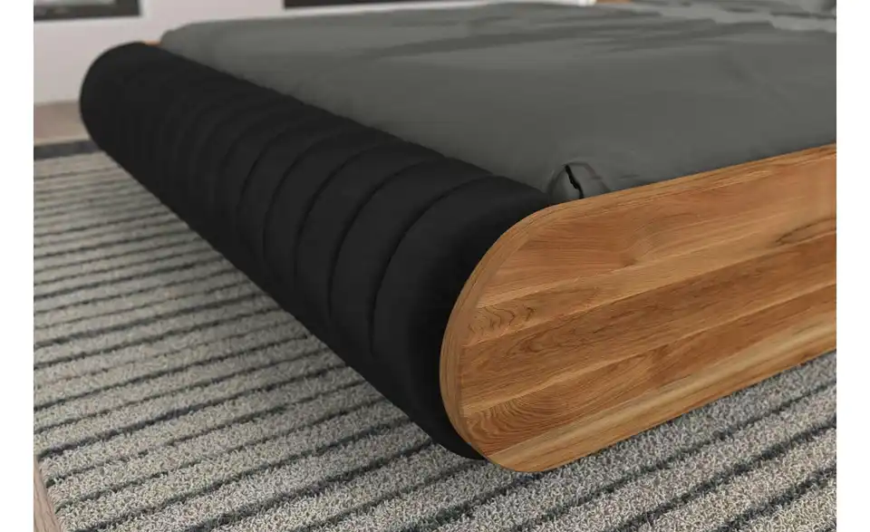 Massivholzbett Harald Eiche, Detailansicht