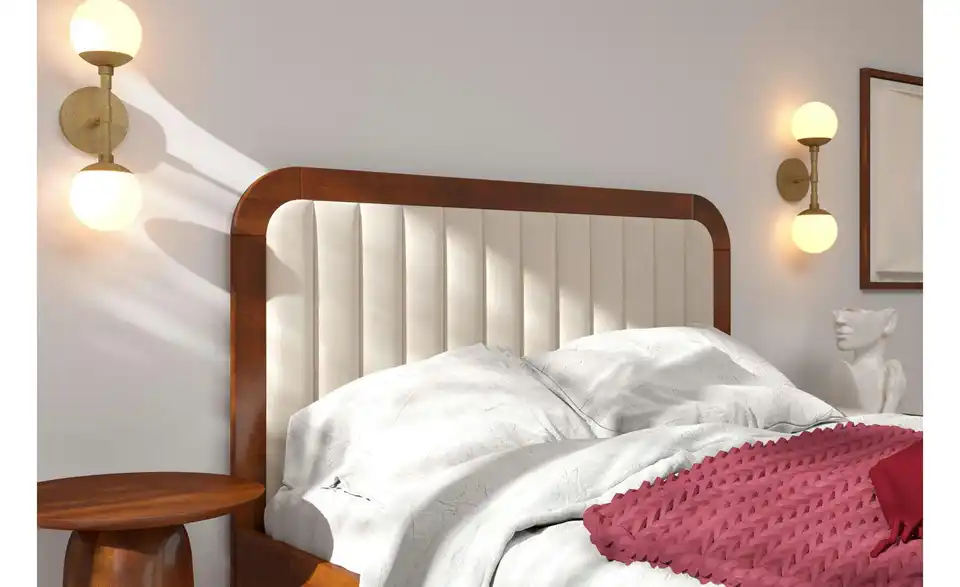 Massivholzbett Modena, Detailansicht