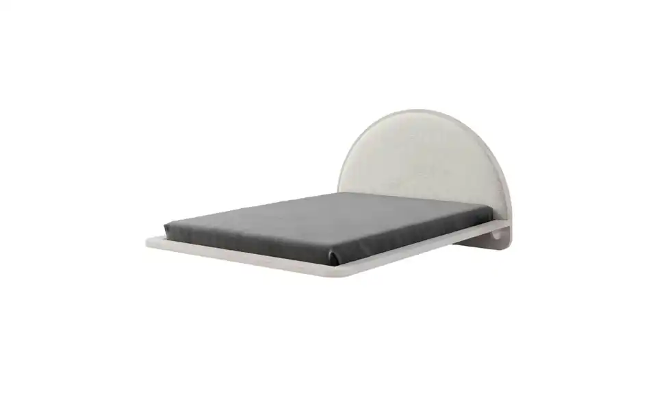 Massivholzbett weiß 120x200, Perspektive