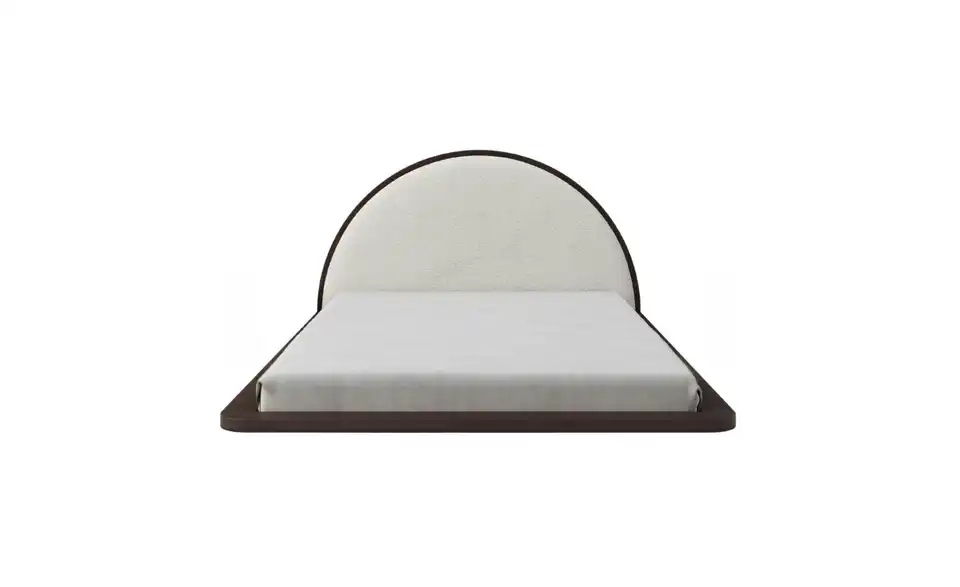 Massivholzbett Wenge 180x200, Frontansicht