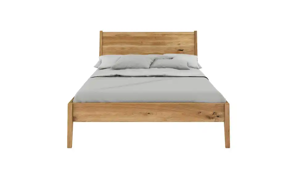 Massivholzbett Radom Eiche, Frontansicht