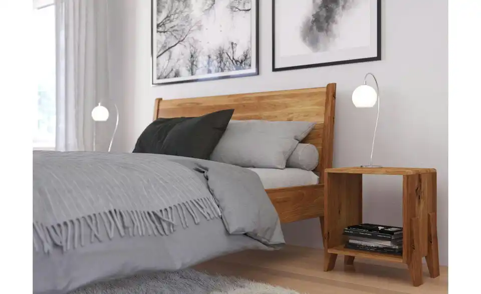 Massivholzbett Radom Eiche, Detailansicht