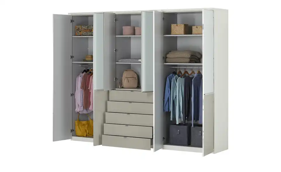 Drehtürenschrank Velua 2, geöffnet