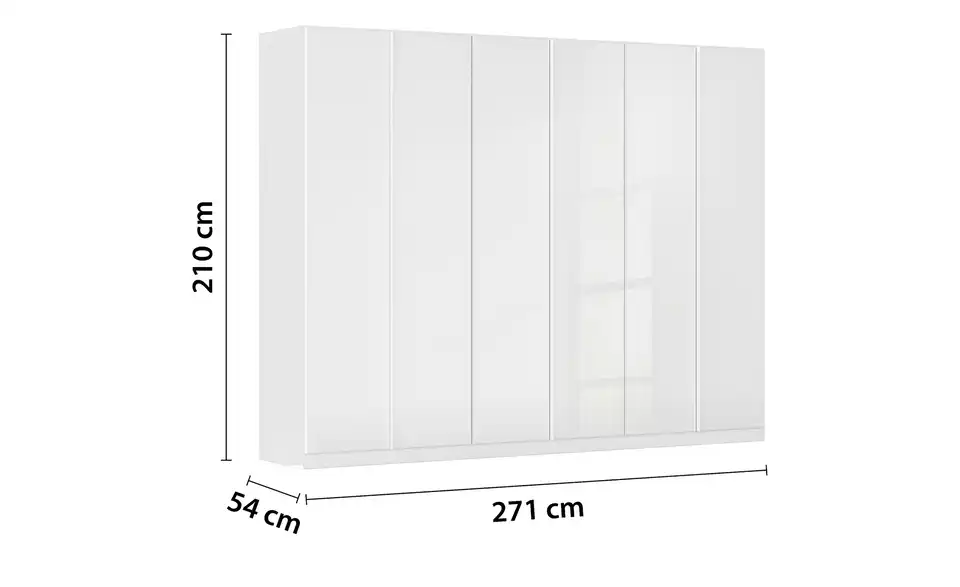 Drehtürenschrank Stella, Bemaßung
