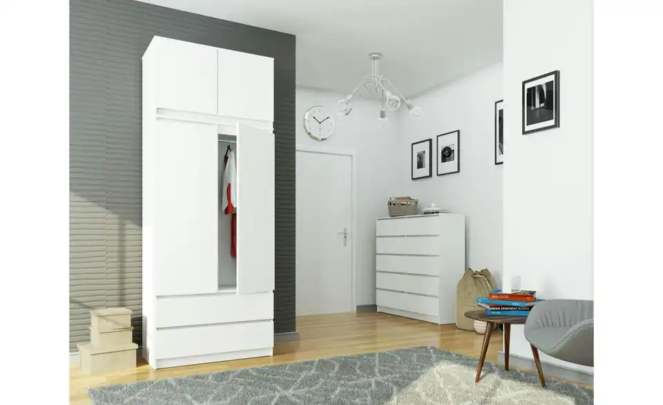Drehtürenschrank Oda 234 cm hoch, in Wohnsituation