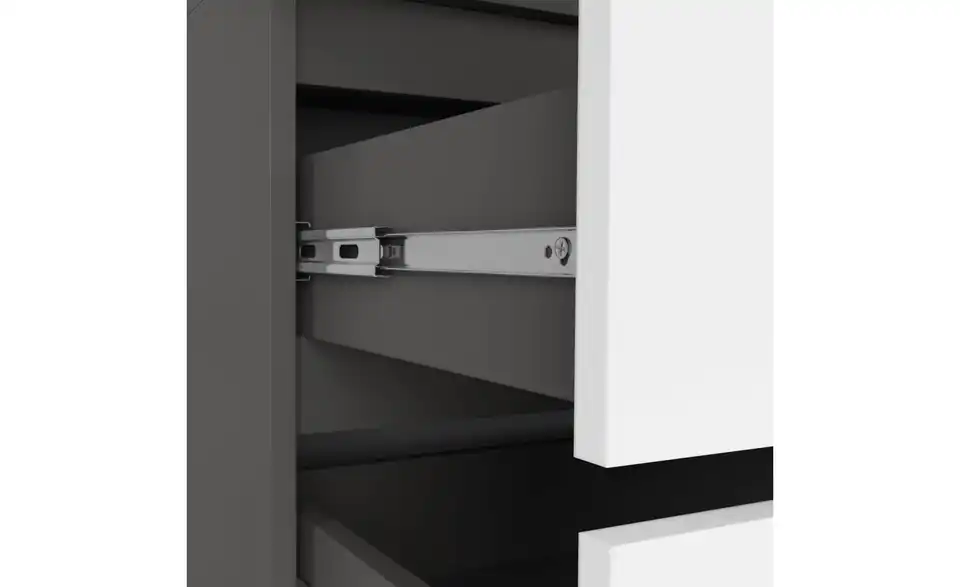 Drehtürenschrank Oda mit 2 Schubladen, Detailansicht