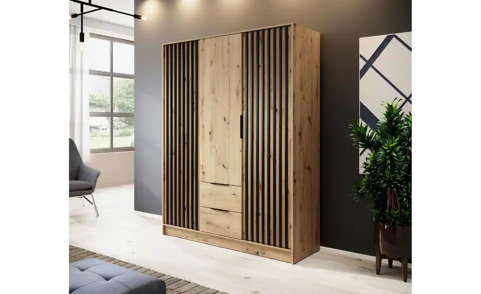 Drehtürenschrank Nelly, in Wohnsituation