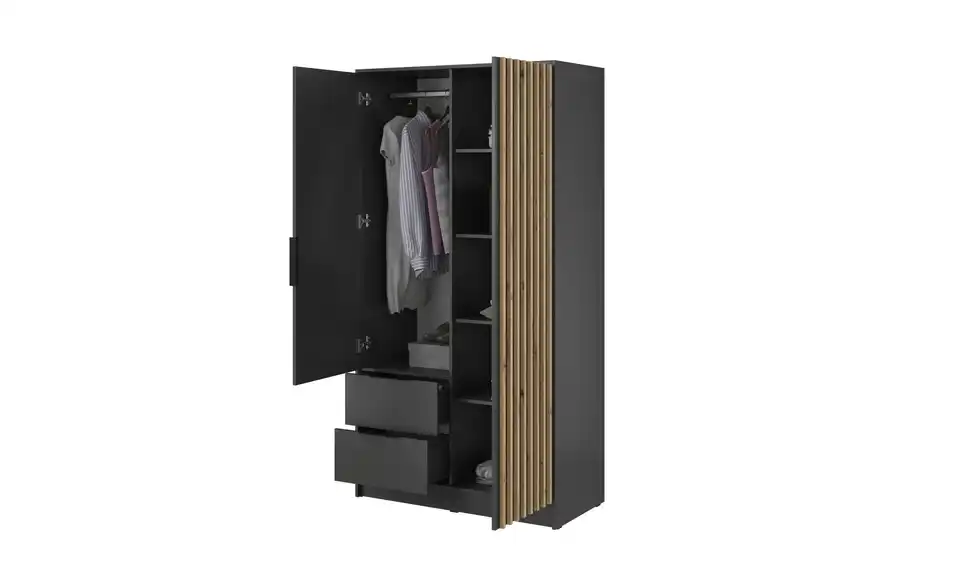 Drehtürenschrank Nelly, geöffnet