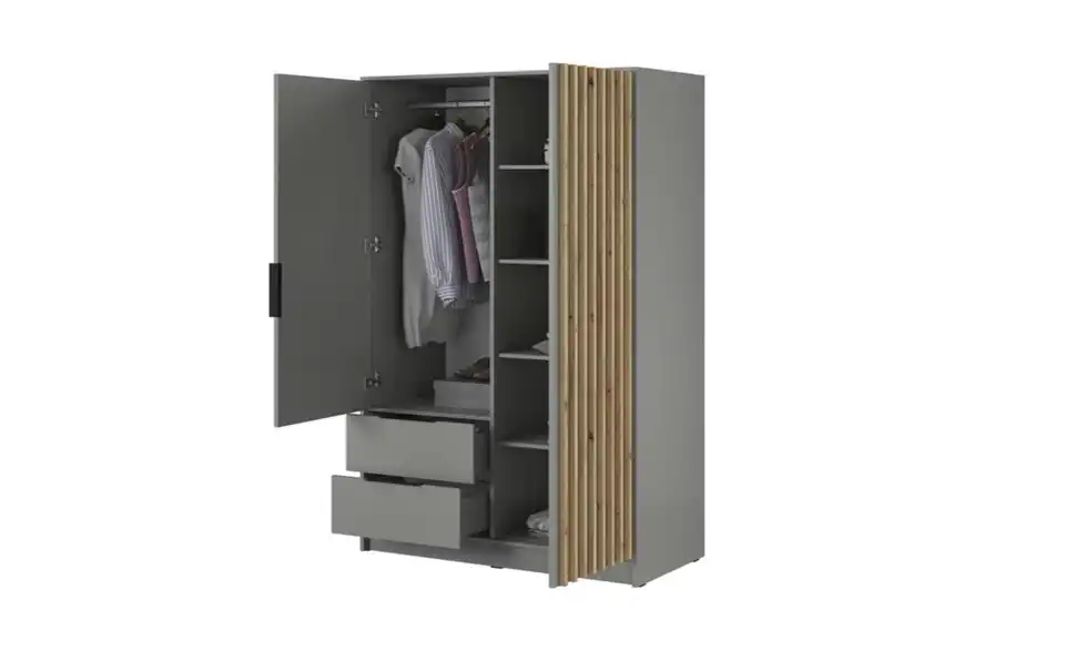 Drehtürenschrank Nelly, geöffnet