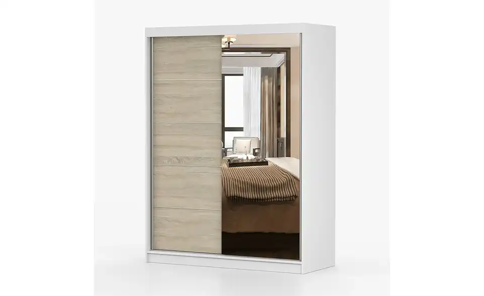 Schwebetürenschrank Vista 2-türig, Perspektive