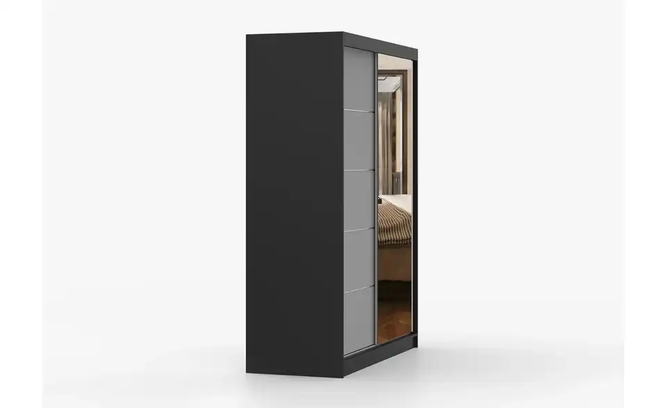 Schwebetürenschrank Vista 2-türig, Profilansicht