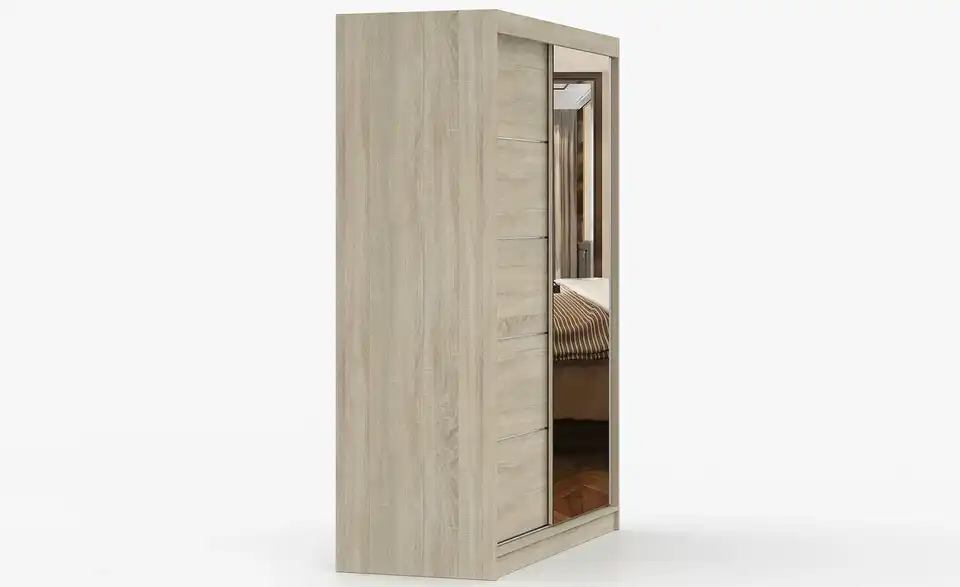 Schwebetürenschrank Vista 2-türig, Profilansicht