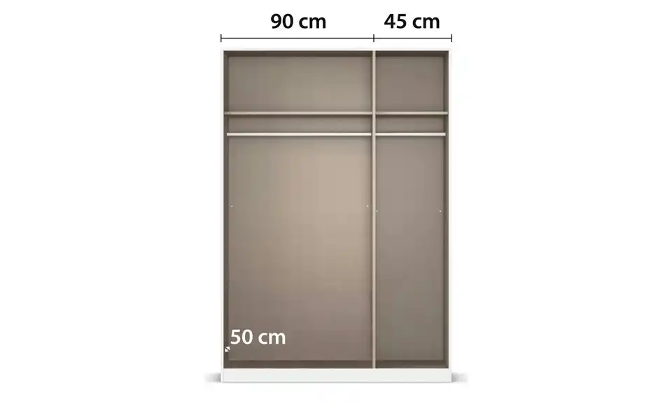 Kleiderschrank Frieda, geöffnet