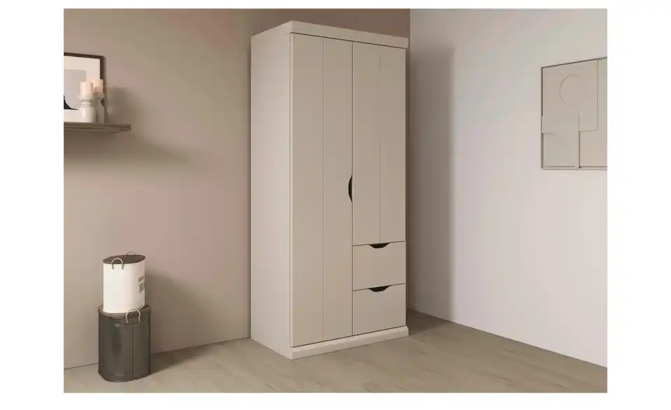 Kleiderschrank Frieda mit Schubladen, in Wohnsituation