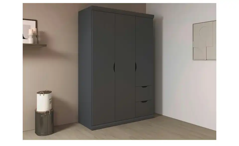 Kleiderschrank Frieda mit Schubladen, in Wohnsituation