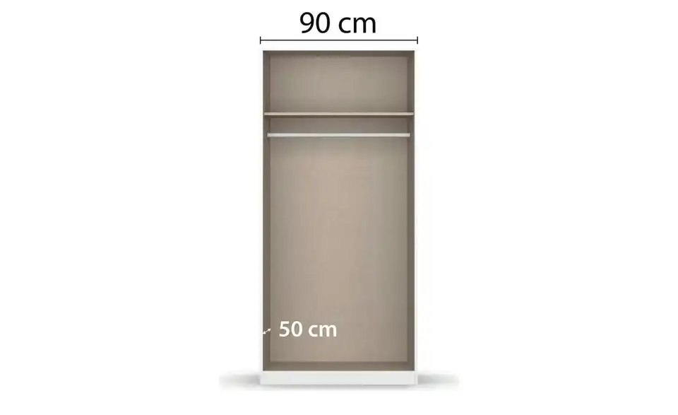 Kleiderschrank Frieda, geöffnet