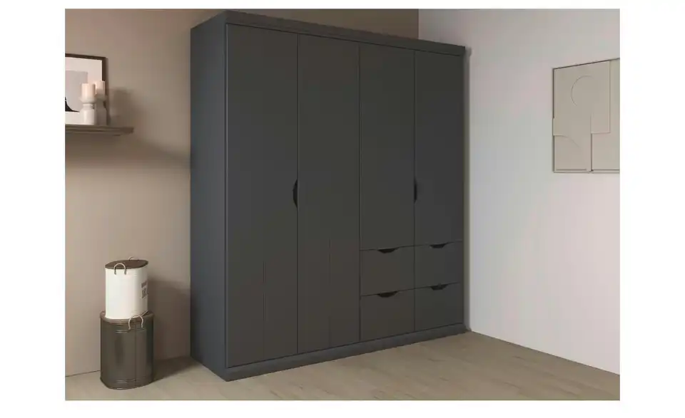 Kleiderschrank Frieda mit Schubladen, in Wohnsituation