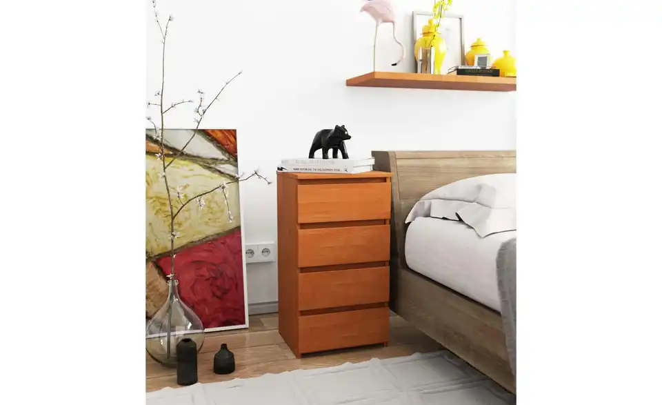 Kommode Carlo mit 4 Schubladen, in Wohnsituation