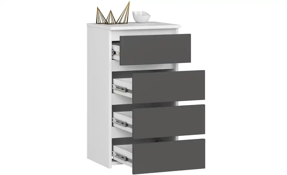 Kommode Carlo mit 4 Schubladen, geöffnet