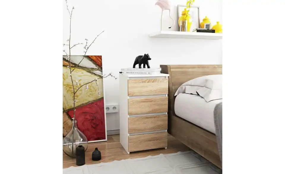 Kommode Carlo mit 4 Schubladen, in Wohnsituation