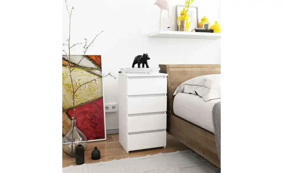 Kommode Carlo mit 4 Schubladen, in Wohnsituation