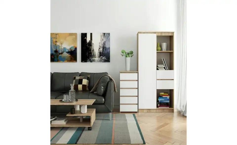 Kommode mit 5 Schubladen, in Wohnsituation