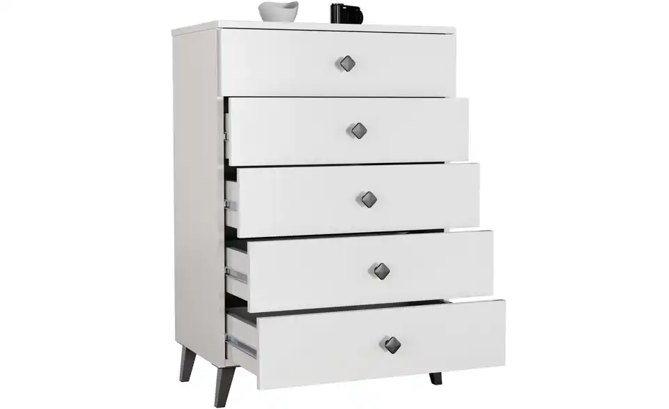 Kommode Lara mit 5 Schubladen, geöffnet