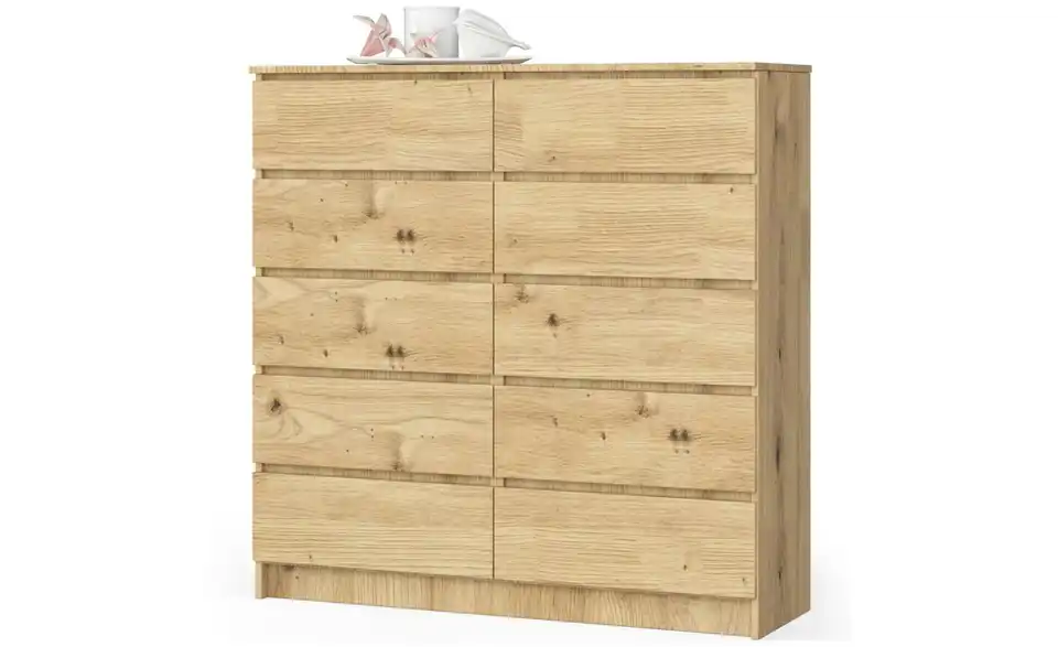 Kommode Kersten mit 10 Schubladen, Perspektive