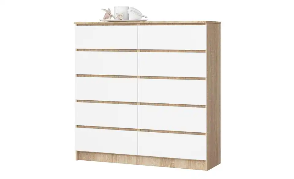 Kommode Kersten mit 10 Schubladen, Perspektive