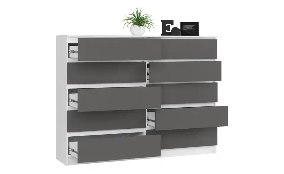 Kommode Kate 160 cm breit, geöffnet