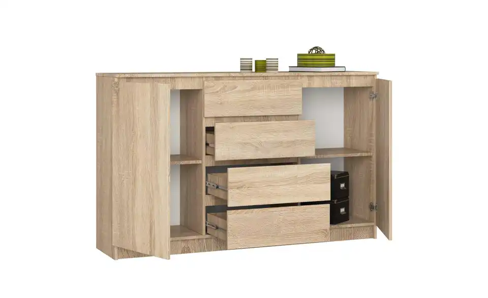 Highboard Kilian 160 cm breit, geöffnet