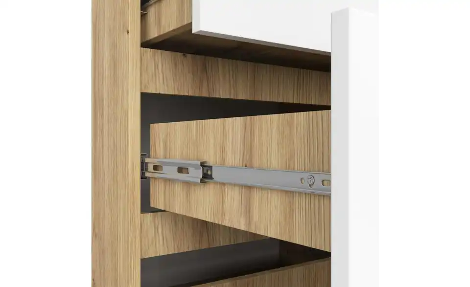 Kommode Kersten mit 10 Schubladen, Detailansicht