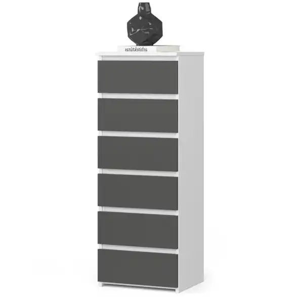 Kommode Carlo mit 6 Schubladen, Perspektive