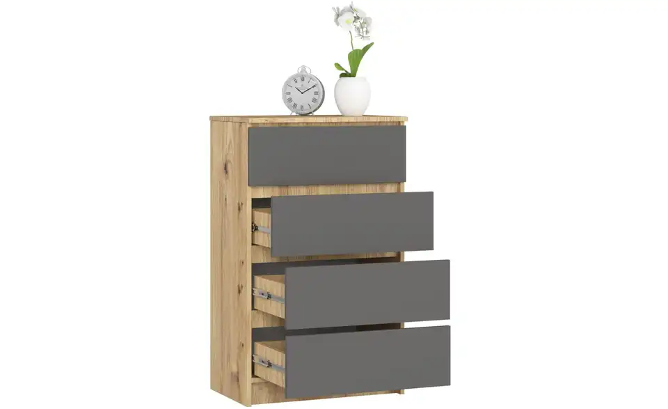 Kommode Kai mit 4 Schubladen, geöffnet