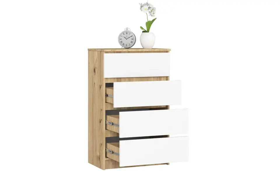 Kommode Kai mit 4 Schubladen, geöffnet