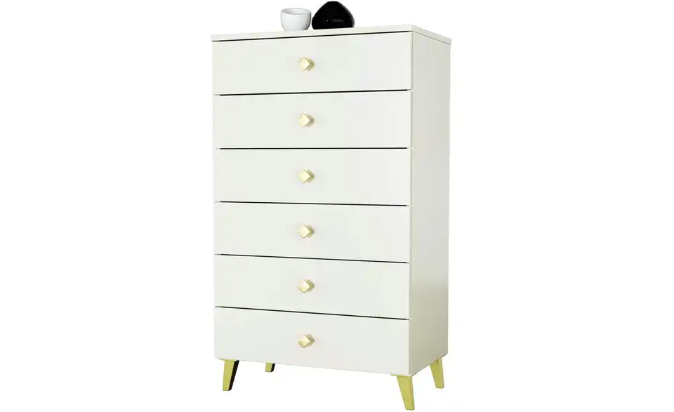 Kommode Lara mit 6 Schubladen, Perspektive