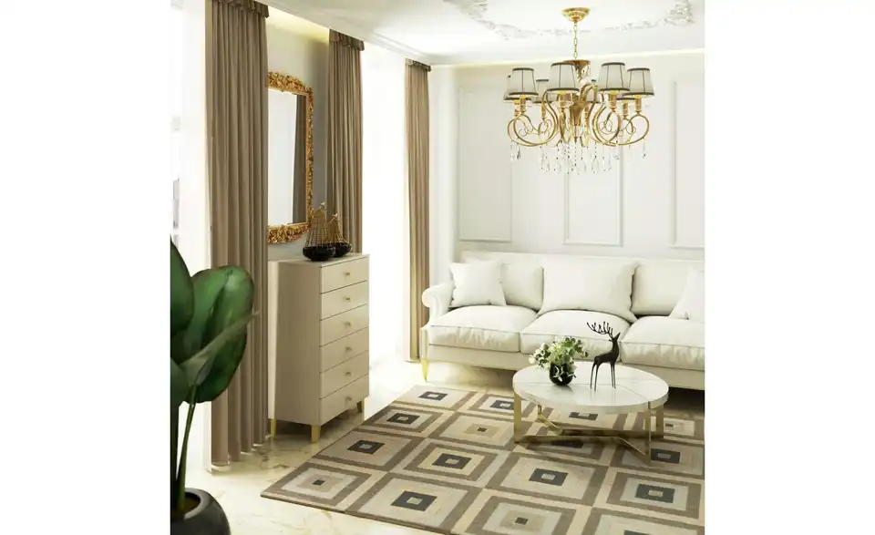 Kommode Lara mit 6 Schubladen, in Wohnsituation