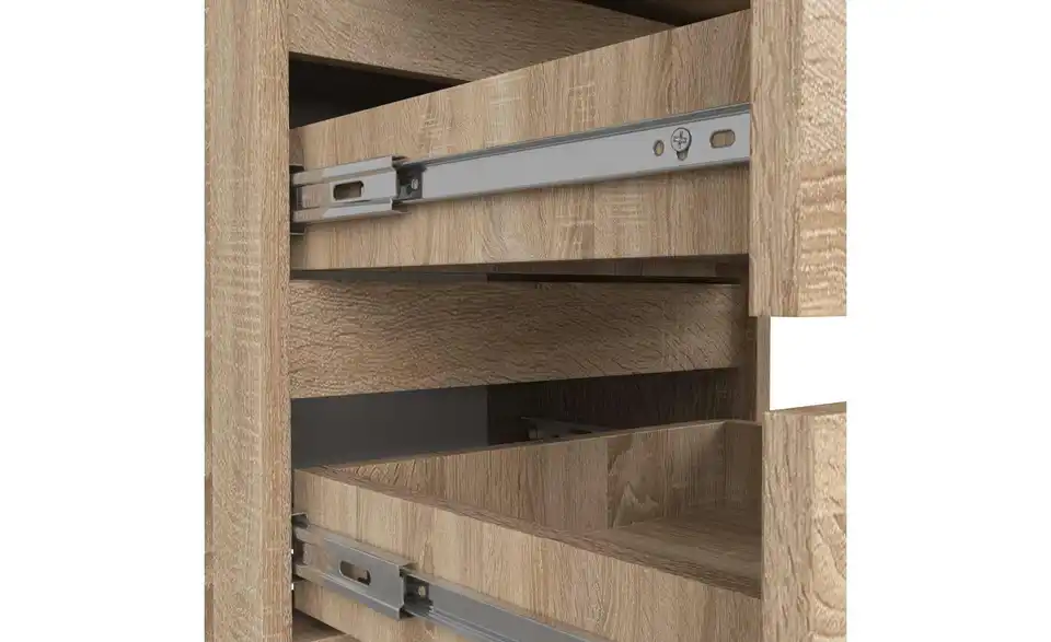 Kommode Carlo mit 6 Schubladen, Detailansicht