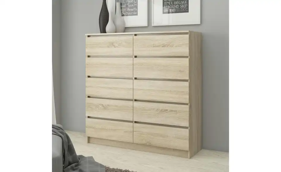 Kommode Kersten mit 10 Schubladen, in Wohnsituation