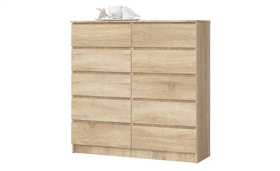 Kommode Kersten mit 10 Schubladen, Perspektive