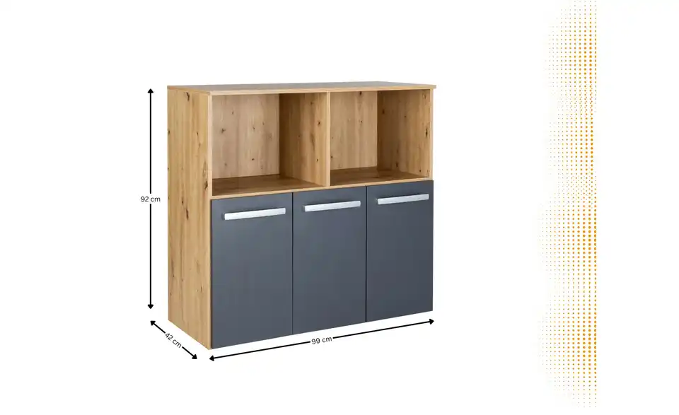 Standregal Alessio, Bemaßung