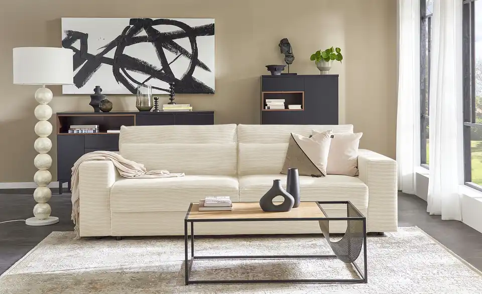 Big Sofa mit Schlaffunktion Branna, in Wohnsituation