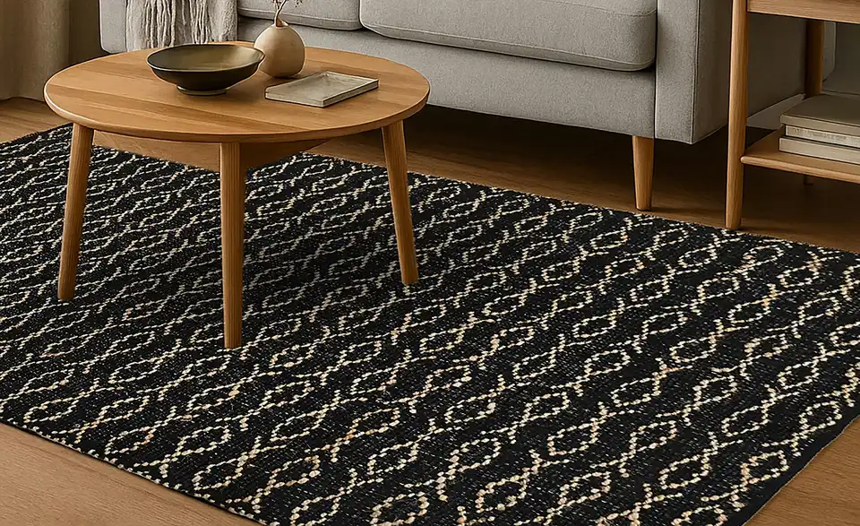 como Handweb-Teppich Delhi, in Wohnsituation