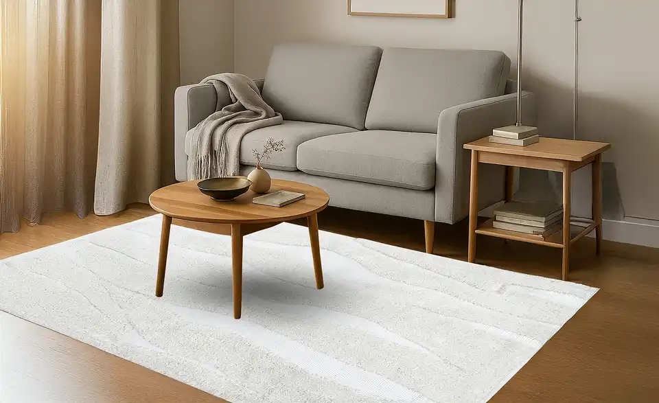 como Handtuft-Teppich Loni, in Wohnsituation